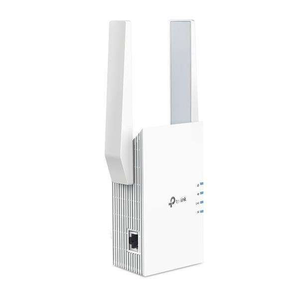TP-LINK "AX3000 Wi-Fi 6 Range ExtenderSPEED: 574 Mbps at 2.4 GHz + 2402 Mbps at 5 GHzSPEC: 2 × External Antennas, 1 ×  