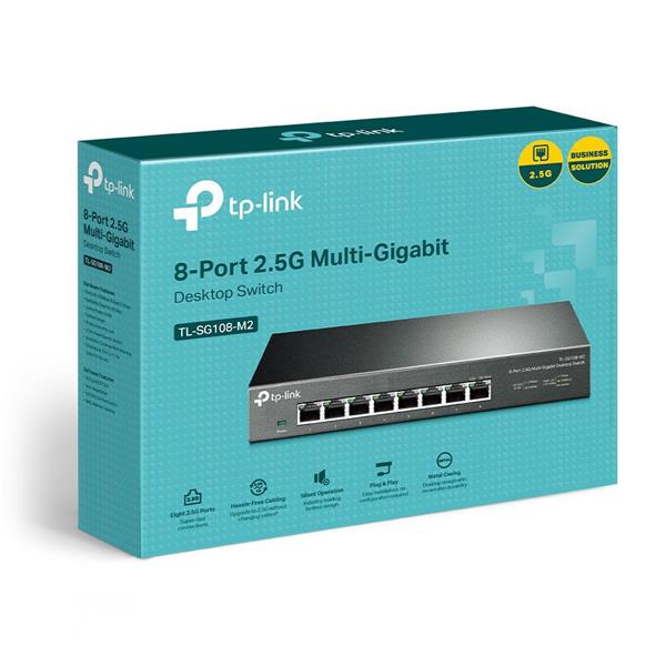 TP-Link TL-SG108-M2 8x2.5G Multi-Gb Desktop Switch 