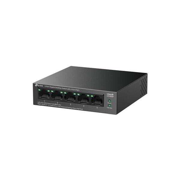 TP-LINK "5-Port Gigabit Desktop Switch with  4-Port PoE+ PORT: 4× Gigabit PoE+ Ports, 1× Gigabit Non-PoE PortSPEC: 802 