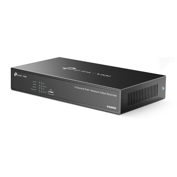 TP-LINK "4 Channel PoE Network Video Recorder- Built in 2TB HDD SPEC: H.265+/H.265/H.264+/H.264, Up to 8MP resolution,  