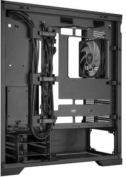 ASUS TUF GAMING GT302 TG ARGB BLACK skrinka E-ATX, 4x ARGB LED fan 