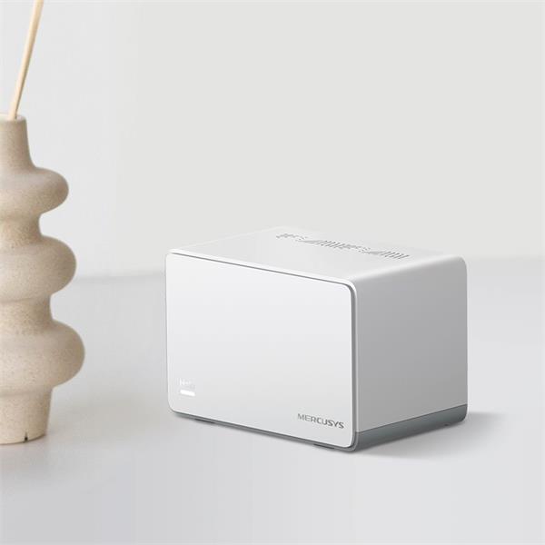 AX1800 Whole Home Mesh Wi-Fi 6 System SPEED: 574 Mbps at 2.4 GHz + 1201 Mbps at 5 GHz SPEC: Internal Antennas, 3× Gigabi 