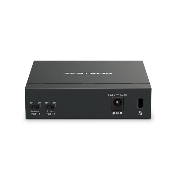 5-Port Gigabit Desktop Switch with  4-Port PoE+  PORT: 4× Gigabit PoE+ Ports, 1× Gigabit Non-PoE Port SPEC: Compatible w 