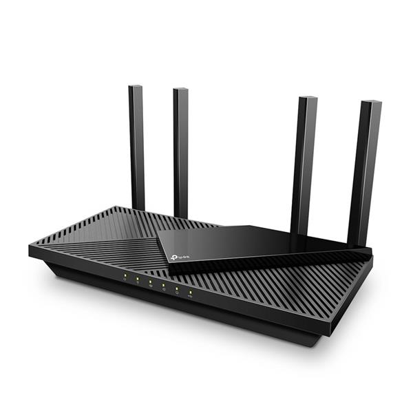 TP-LINK "AX3000 Multi-Gigabit Wi-Fi 6 RouterSPEED: 574 Mbps at 2.4 GHz + 2402 Mbps at 5 GHzSPEC: 4× Antennas, Qualcomm 