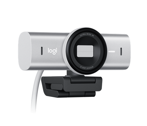 Logitech® MX Brio 4K Ultra HD Webcam - PALE GREY 