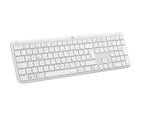 Logitech® K950 SIGNATURE SLIM WIRELESS KEYBOARD - OFF WHITE-US INT"L-2.4GHZ/BT 
