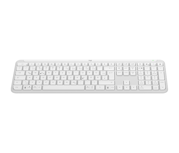 Logitech® K950 SIGNATURE SLIM WIRELESS KEYBOARD - OFF WHITE-US INT"L-2.4GHZ/BT 