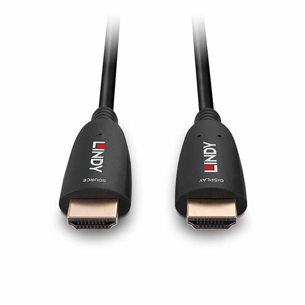 Lindy HDMI M M 40m, Ultra High Speed+Eth, 8K@60Hz, HDMI 2.1, čierny, jednosmerný, aktívny, optický 