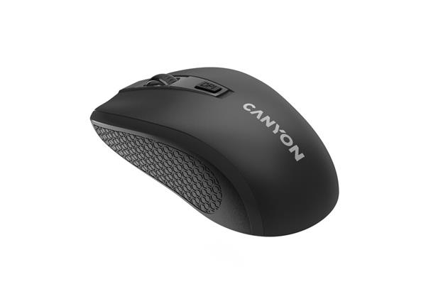 Canyon MW-07, Wireless optická myš USB, 800/1200/1600 dpi, Pixart 3065, 4 tlač, čierna 