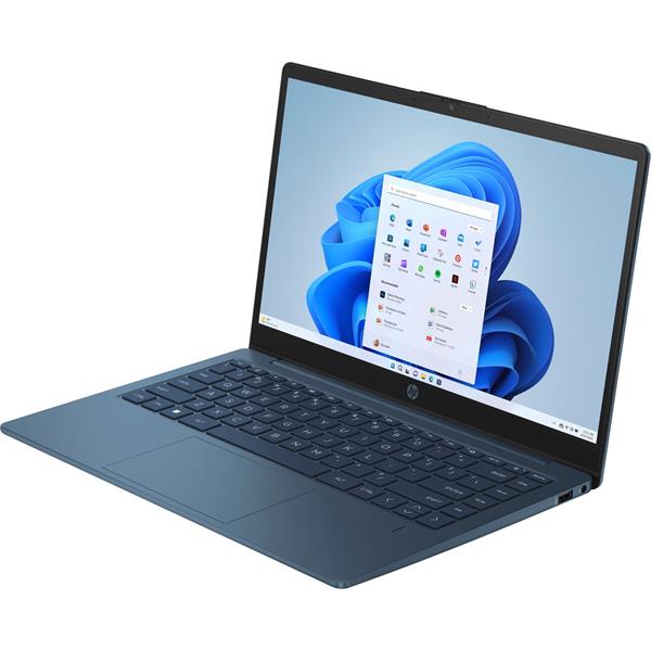HP 14-ee0037nc, Core i7-1355U, 14.0 FHD (1920×1080)/IPS/250n, Intel, 16GB DDR4, SSD 512GB, W11H, 2-2-0, Blue 