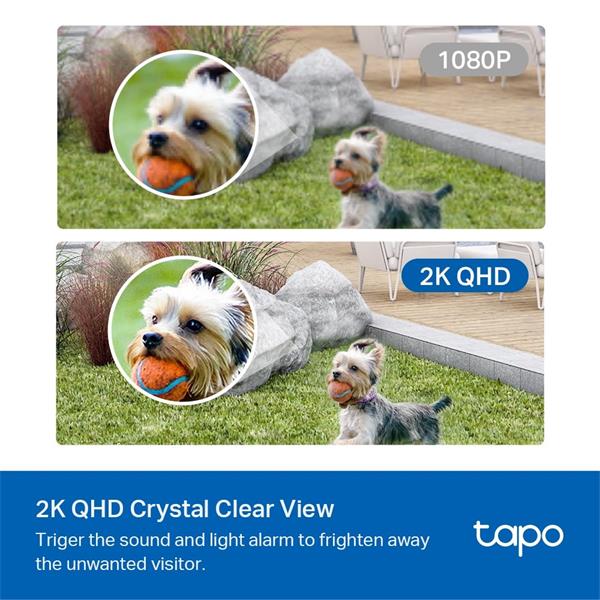 Smart Wire-Free Security Camera SPEC: 2K QHD (2560x1440), 2.4 GHz, 5200mAh rechargeable lithium-ion battery FEATURE: 180 