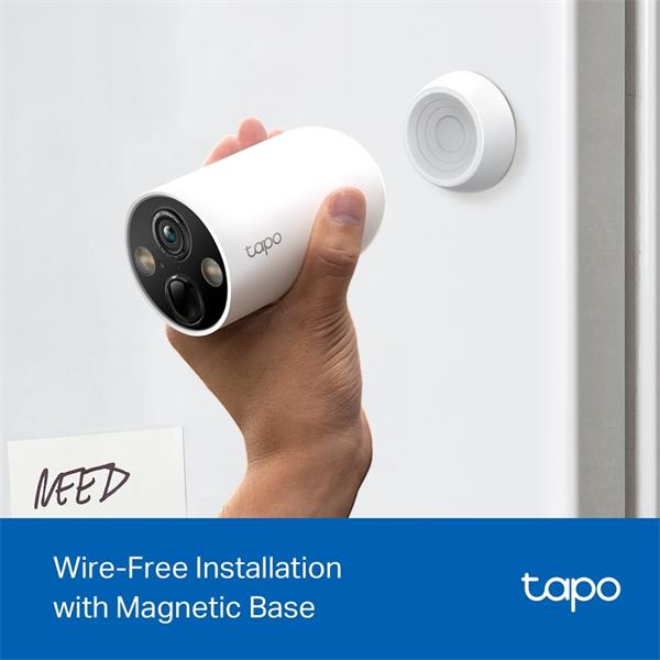 TP-LINK "Smart Wire-Free Security Camera, 4-PackSPEC:2K QHD (2560x1440), 2.4 GHz, 10000mAh rechargeable lithium-ion bat 