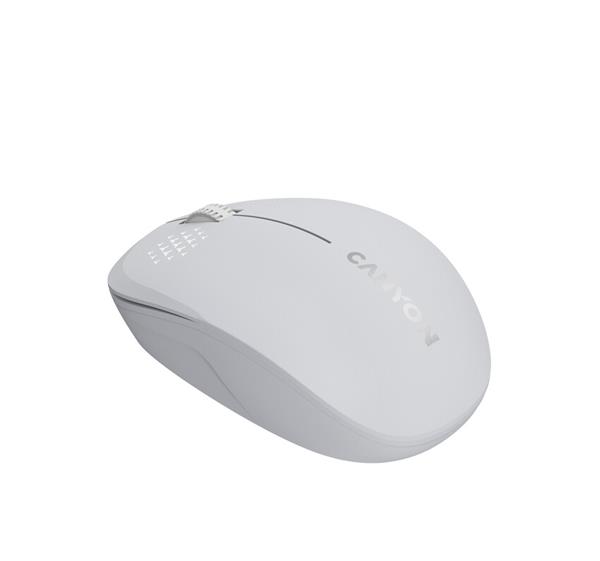 Canyon MW-04, Bluetooth optická myš, 1200 dpi, 3 tlač, 1x AA, úspora energie, biela 