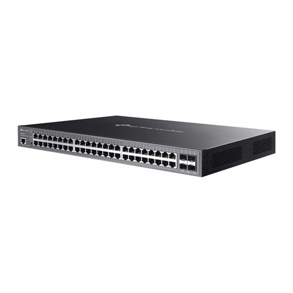 Omada 48-Port Gigabit and 4-Port 10GE SFP+ L2+ Managed Switch with 40-Port PoE+ & 8-Port PoE++ PORT: 40× Gigabit PoE+ Po 