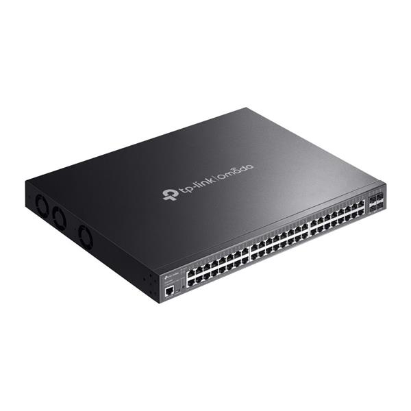 Omada 48-Port Gigabit and 4-Port 10GE SFP+ L2+ Managed Switch with 40-Port PoE+ & 8-Port PoE++ PORT: 40× Gigabit PoE+ Po 