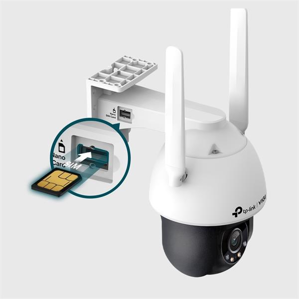 TP-LINK "4MP 4G LTE Full-Color Wi-Fi Pan Tilt Network CameraSPEC: 4G Cat4 150 50 Mbps, LTE-FDD LTE-TDD HSPA+ UMTS, H.26 
