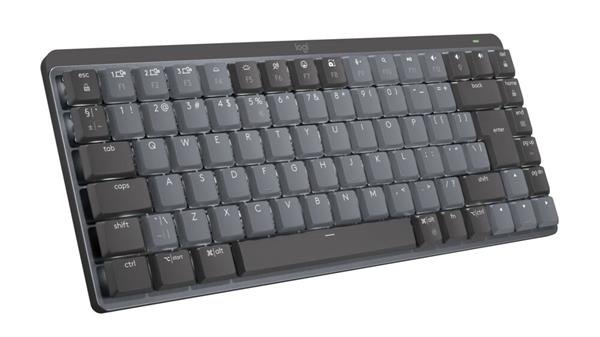 Logitech® MX Mechanical Mini Minimalist Wireless Illuminated Keyboard - GRAPHITE - US INT"L - 2.4GHZ/BT - TACTILE 