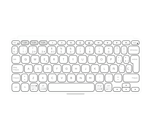 Logitech® Keys-To-Go 2 - PALE GREY - US INT&quot;L 