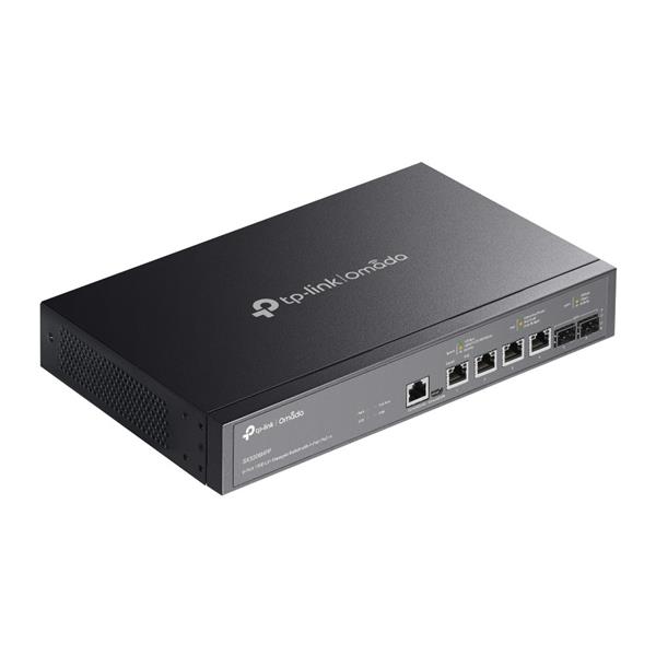 TP-LINK "Omada 4-Port PoE++ 10GBase-T L2+ Managed Switch with 2 10GE SFP+ SlotsPORT: 4× 10G PoE++ Ports, 2× 10G SFP+ Sl 