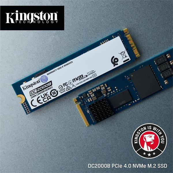 Kingston 240GB SSD DC2000B PCIe Gen4 x4 NVMe M.2 2280 ( r4500MB s, w400MB s )  