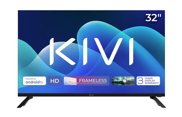 KIVI TV 32H735QB, 32" (81cm), HD LED TV, AndroidTV 11, Black, 1366x768, 60 Hz,2x8W, 33 kWh/1000h ,HDMI ports 2 