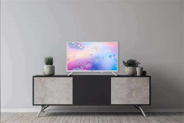 KIVI TV 24H760QW, 24" (61cm), HD LED TV, AndroidTV 11, White, 1366x768, 60 Hz,2x8W, 33 kWh/1000h ,HDMI ports 2 