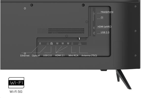 KIVI TV 65U760QB, 65" (163cm), HD LED TV, AndroidTV 11, Black, 3840x2160, 60 Hz,2x8W, 33 kWh/1000h ,HDMI ports 2 