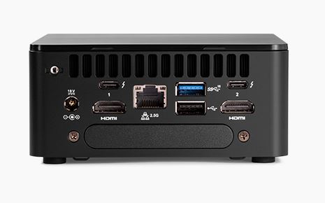 ASUS NUC 12 Pro Kit NUC12WSHi5, i5-1240P, IrisXe, DDR4, M.2+2,5" SSD/HDD,WiFi+BT, 2xHDMI 2xTB4 (USB-C) 