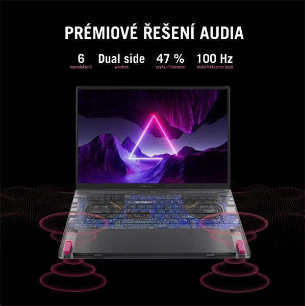 ASUS ROG ZEPHYRUS G16 GA605WI-NEBULA022W, AI 9 - HX 370, 16.0˝ 2560x1600 WQXGA, RTX 4070/8GB, 32GB, SSD 2TB, W11H 