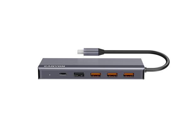 Canyon DS-16, Multiport Docking Station, 13 portov, 1xUSB-C 100W+3xUSB3.0+1xUSB2.0+2xHDMI+1xDisplay Port +1xRJ45+1xaudio 