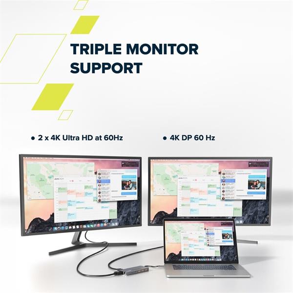 Canyon DS-16, Multiport Docking Station, 13 portov, 1xUSB-C 100W+3xUSB3.0+1xUSB2.0+2xHDMI+1xDisplay Port +1xRJ45+1xaudio 