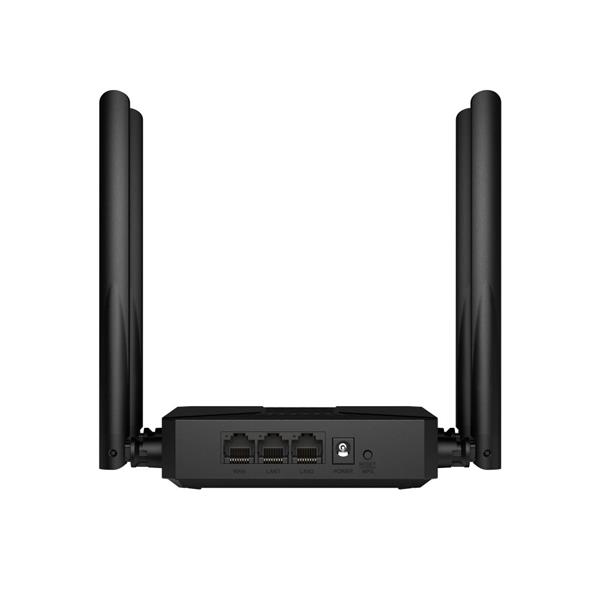 "AX1500 Dual-Band Wi-Fi 6 Router SPEED: 300 Mbps at 2.4 GHz + 1201 Mbps at 5 GHz SPEC: 4× Fixed External Antennas, 2× Gi 