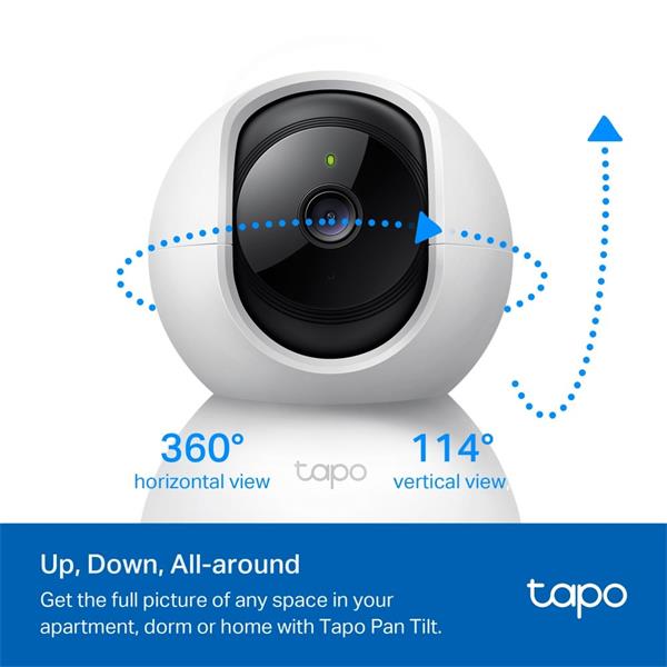 TP-LINK "Pan/Tilt Home Security Wi-Fi CameraSPEC: 1080p, 2.4 GHz, Horizontal 360?FEATURE: Pan/Tilt, Motion Detection a 