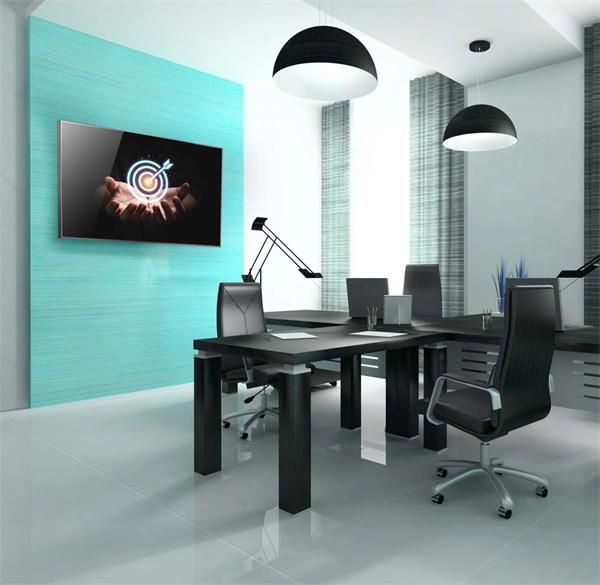 EDBAK TV SLIM držiak na stenu, 50 až 86", max 80 kg, VESA  100 x 100 - 800 x 600 čierny 