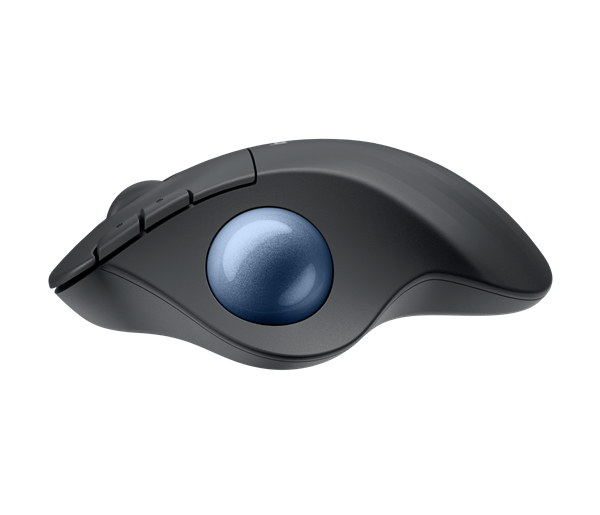 Logitech® ERGO M575S Wireless Trackball - GRAPHITE+BLUE BALL 