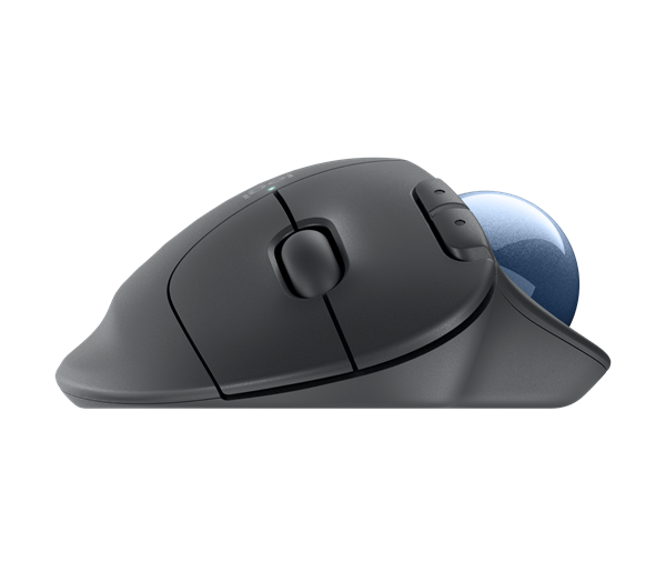 Logitech® ERGO M575S Wireless Trackball - GRAPHITE+BLUE BALL 