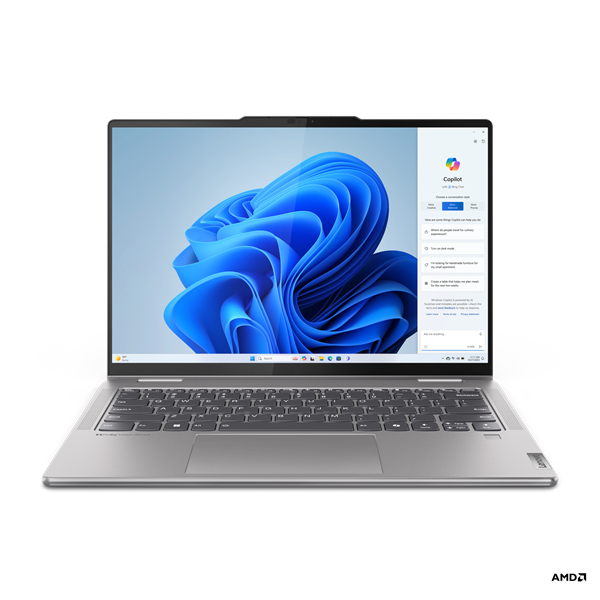 Lenovo IP Yoga 7 2in1 14AHP9, Ryzen 5 8640HS, 14.0˝ 1920x1200 WUXGA/Touch, UMA, 16GB, SSD 512GB, FDOS, šedý, 3y PS 