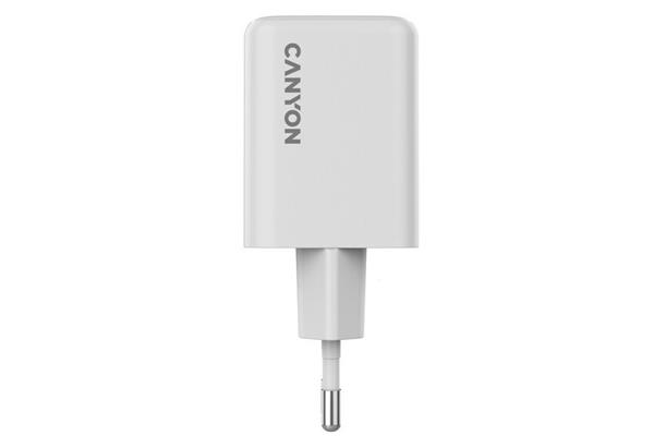 Canyon CU45AC vysokorýchlostná univerzálna nabíjačka do steny 1x USB-C 45W, 1x USB-A 18W 