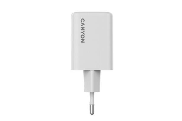 Canyon CU45CC vysokorýchlostná univerzálna nabíjačka do steny 2x USB-C 45W 