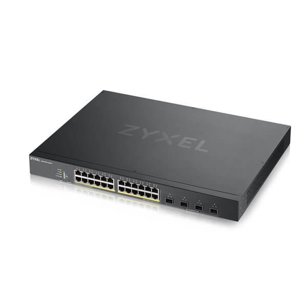 Zyxel XGS1930-28HP 28-portový inteligentný spravovaný PoE prepínač, 24x gigabitový RJ45, 4x 10GbE SFP+, rozpočet PoE 37 