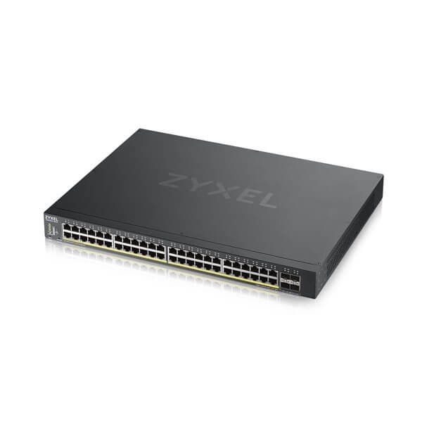 Zyxel XGS1930-52HP-EU0101F 52-portový inteligentný riadený PoE switch, 48x gigabitový RJ45, 4x 10GbE SFP+, rozpočet PoE 