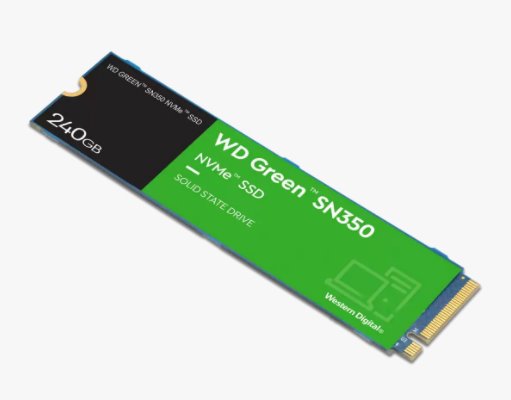 WD Green SN350 250G SSD PCIe Gen3 8 Gb/s, M.2 2280, NVMe ( r2400MB/s, w1500MB/s ) 