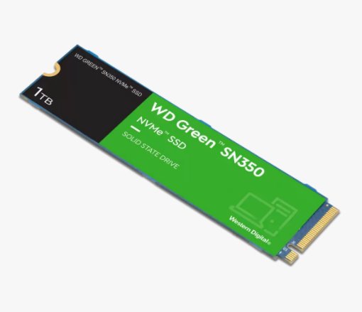 WD Green SN350 1TB SSD PCIe Gen3 8 Gb/s, M.2 2280, NVMe ( r3200MB/s, w2500MB/s ) 