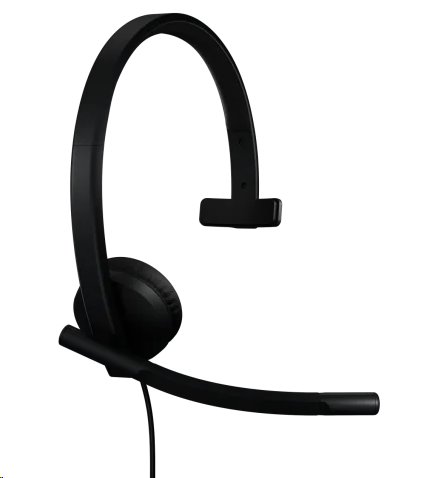 Logitech® H570e USB Headset Mono (Teams version) headset - BLACK - USB-A 