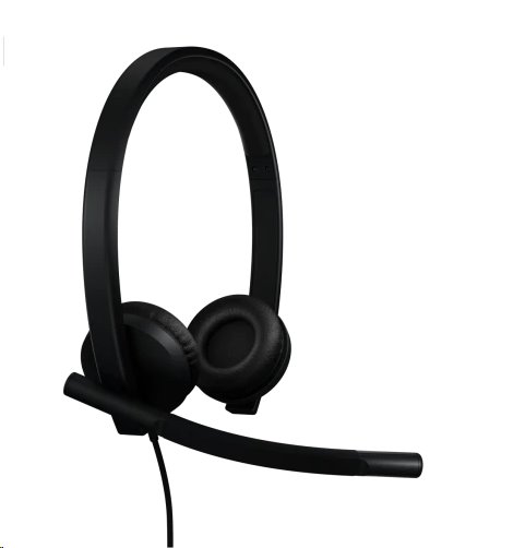 Logitech® H570e USB Headset Stereo (Teams version) headset - BLACK - USB-C 