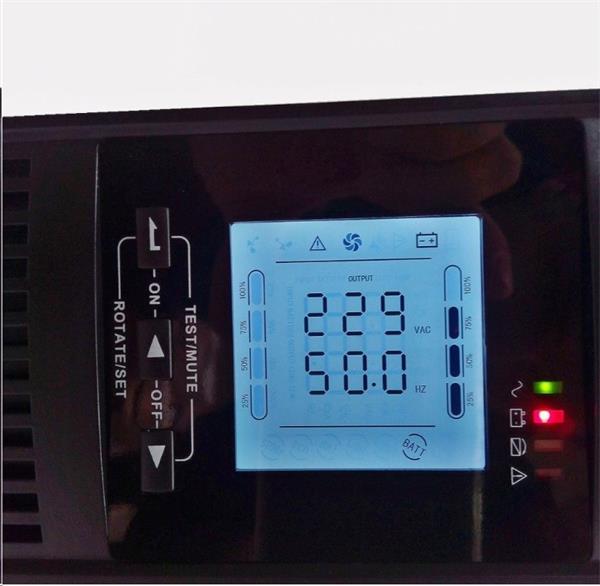 EUROCASE 1000VA rack/tower, čistý sinusový výstup, RJ45, USB data 