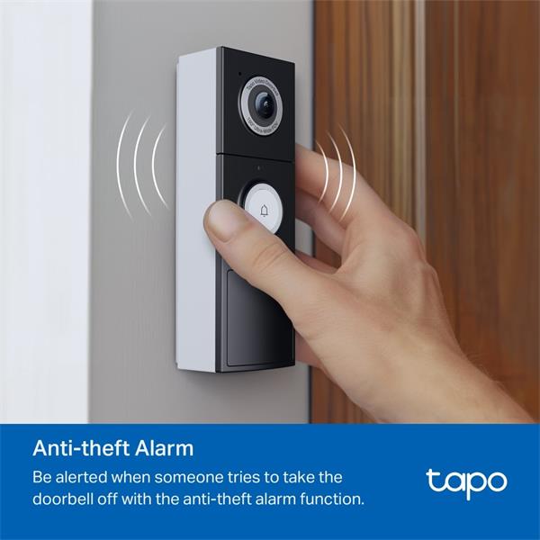 TP-LINK "Video Doorbell Camera1 × Tapo D235, 1 × Tapo D100CSPEC: 2K 5MP (2560×1920), 2.4 GHz, 10000mAh Built-in Rechar 
