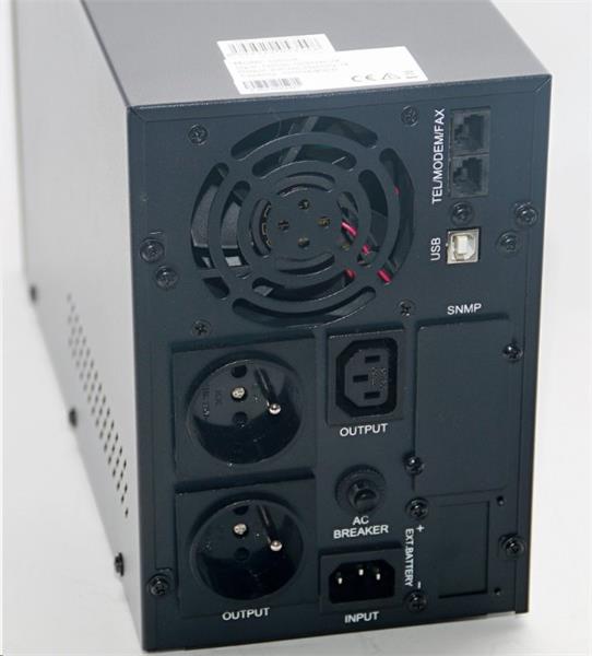 EUROCASE 1000VA, čistý sinusový výstup, RJ45, USB data 