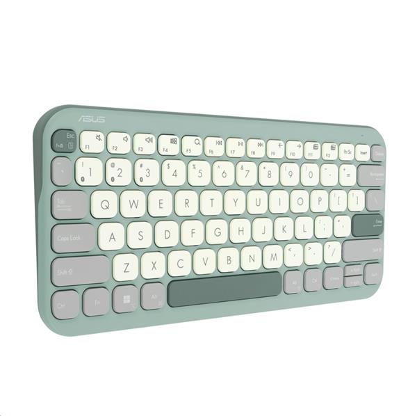 ASUS Marshmallow KW100 Copilot version - bezdrôtová klávesnica, Green Tea Latte, CZ/SK 