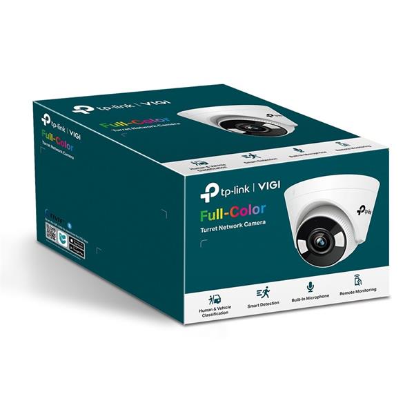 5MP Full-Color Turret Network Camera SPEC:H.265+/H.265/H.264+/H.264, 1/2.7" Progressive Scan CMOS, Color/0.005 Lux@F1.6, 